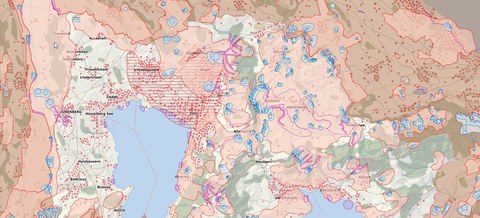 Gewässerschutzkarte des Kantons Zug