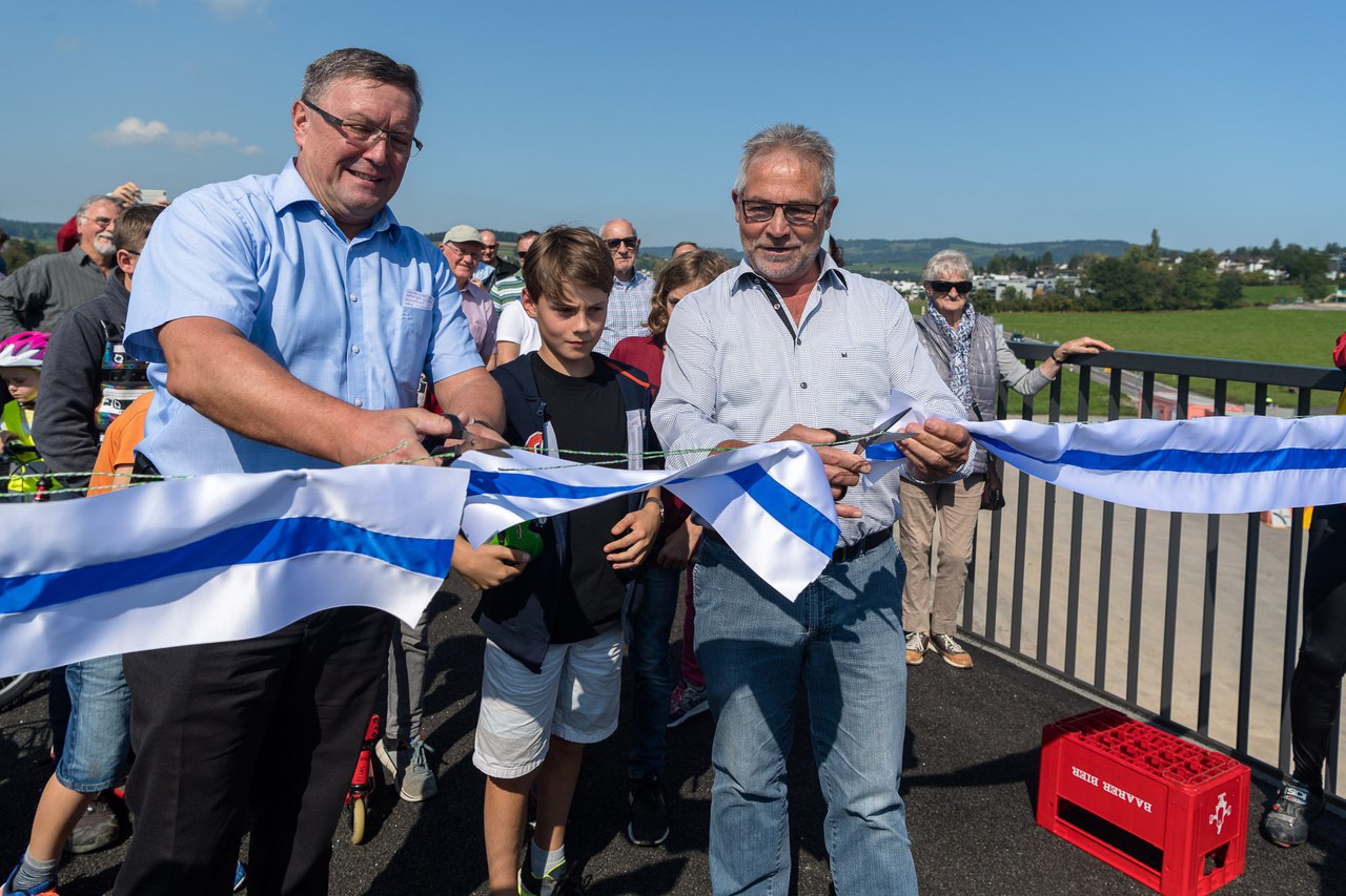Einweihung Stahlbrücke Inwil