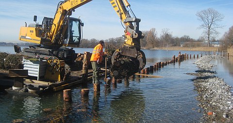 Bauarbeiten Zugerseeufer