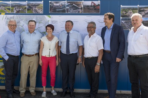 Baustart der Tangente Zug/Baar