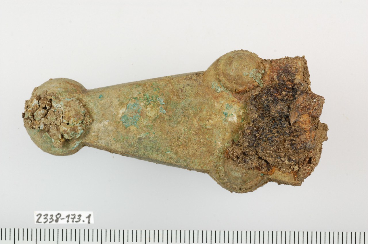 Teil einer Gürtelschnalle aus dem 7. Jahrhundert