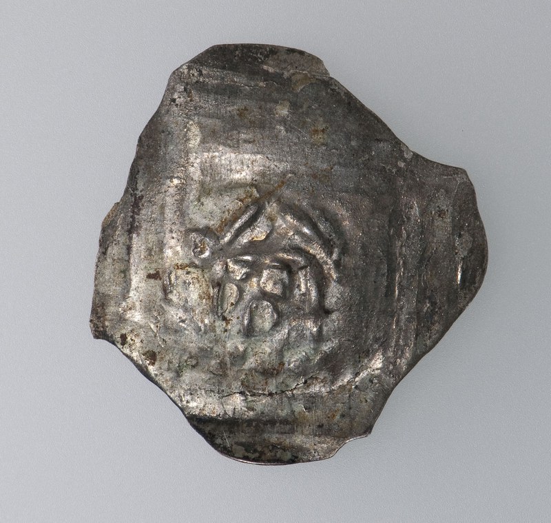 Aufnahme des Pfennings, Muster in Ansätzen erkennbar