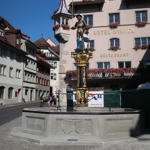 Kolinbrunnen, Ansicht von Westen, © Vitus Wey, Sursee