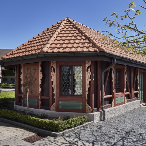 Ansicht der Jägerhalle von Nordwesten, © Philippe Hubler Fotografie