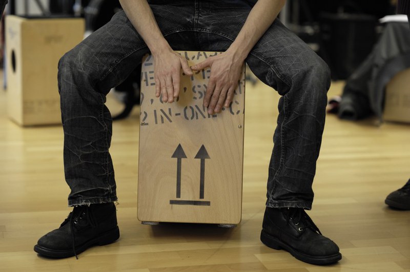 Student beim Musizieren