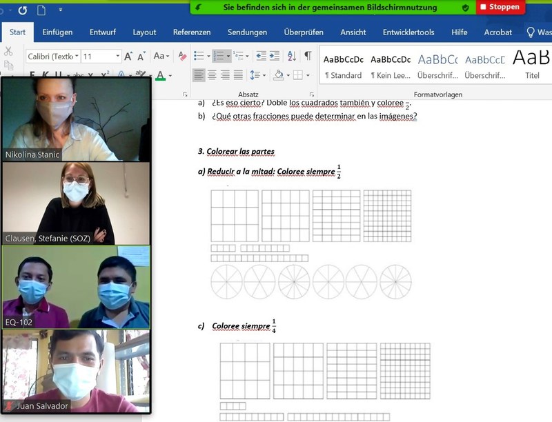 Quest Team im Zoom Raum