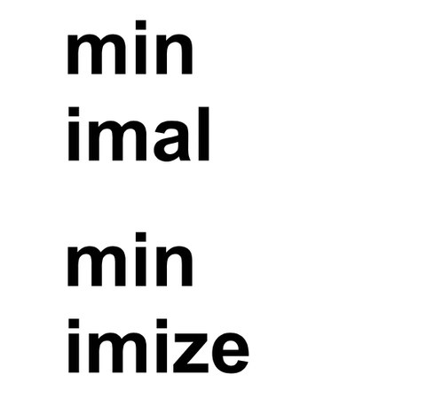 Logo minimal minimize