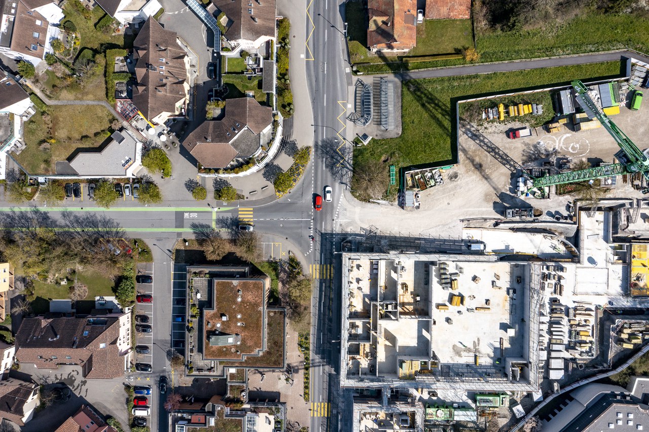 Luftansicht Dorfzentrum