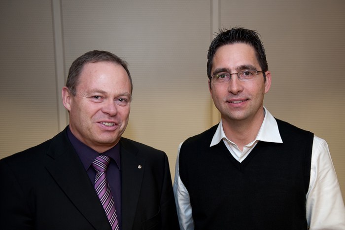 links: Guido Wetli, rechts, Marcel Wyler