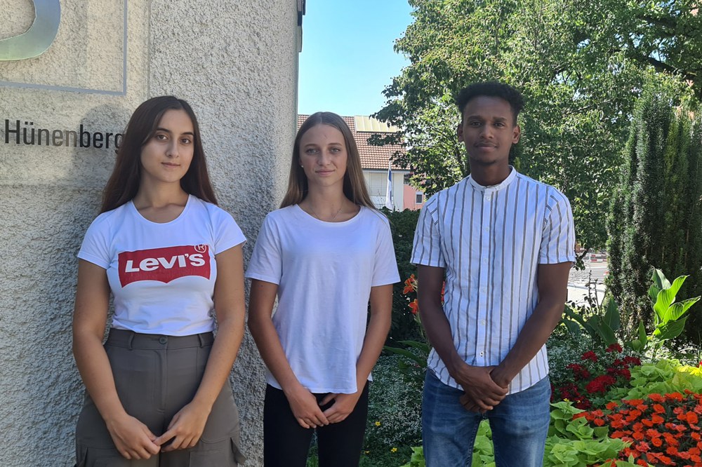 Foto v.l.n.r Ruken Bagatarhan, Jill Bachmann, Filmon Samsom