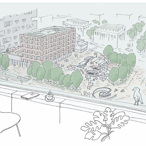 Wohnung im neuen SBB-Gebäude