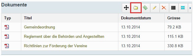 Auflistungsblock bearbeiten
