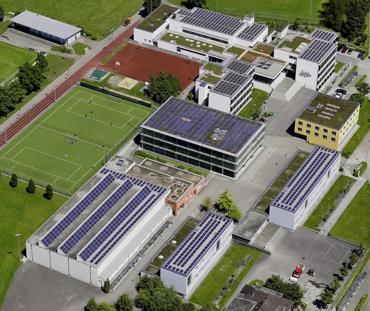 Photovoltaikanlagen Schulanlage Sunnegrund