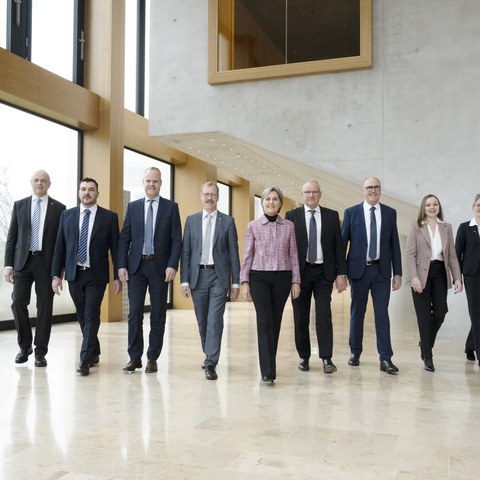 Gruppenfoto Regierungsrat mit den Landschreibenden