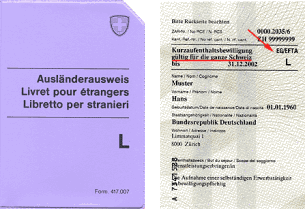 Ausländerausweis L