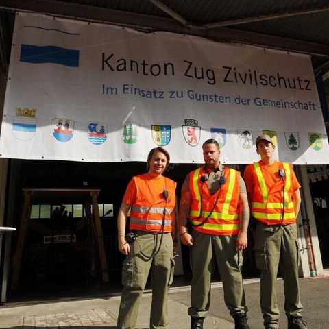 4 Zivilschützer im Einsatz zu Gunsten des ZKSF17