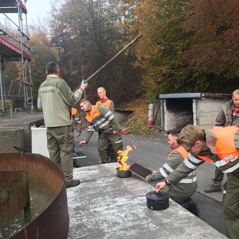 Löschen von Entstehungsbränden