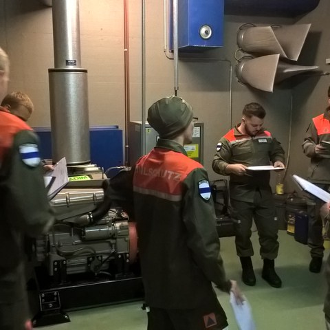 Notstromversorgung in einer Zivilschutzanlage