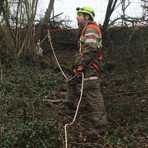 Arbeiten im steilen Gelände 1