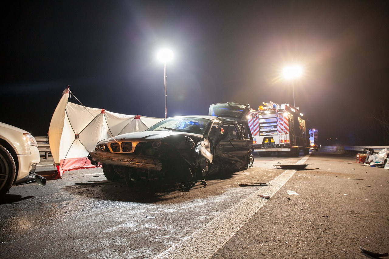 Unfallstelle Autobahn / Bildquelle Freiwillige Feuerwehr Zug (FFZ)