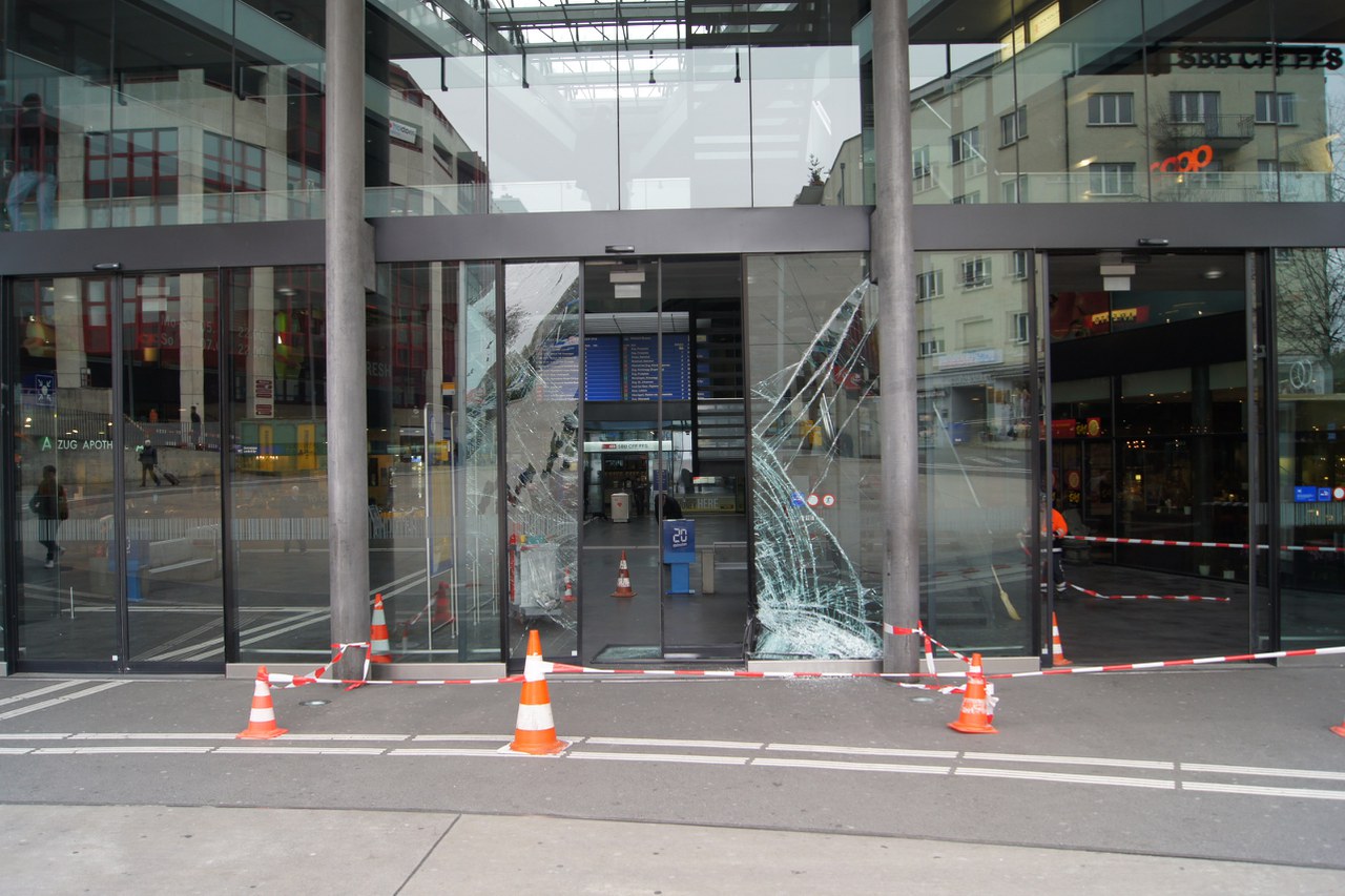 Unfallstelle Bahnhof