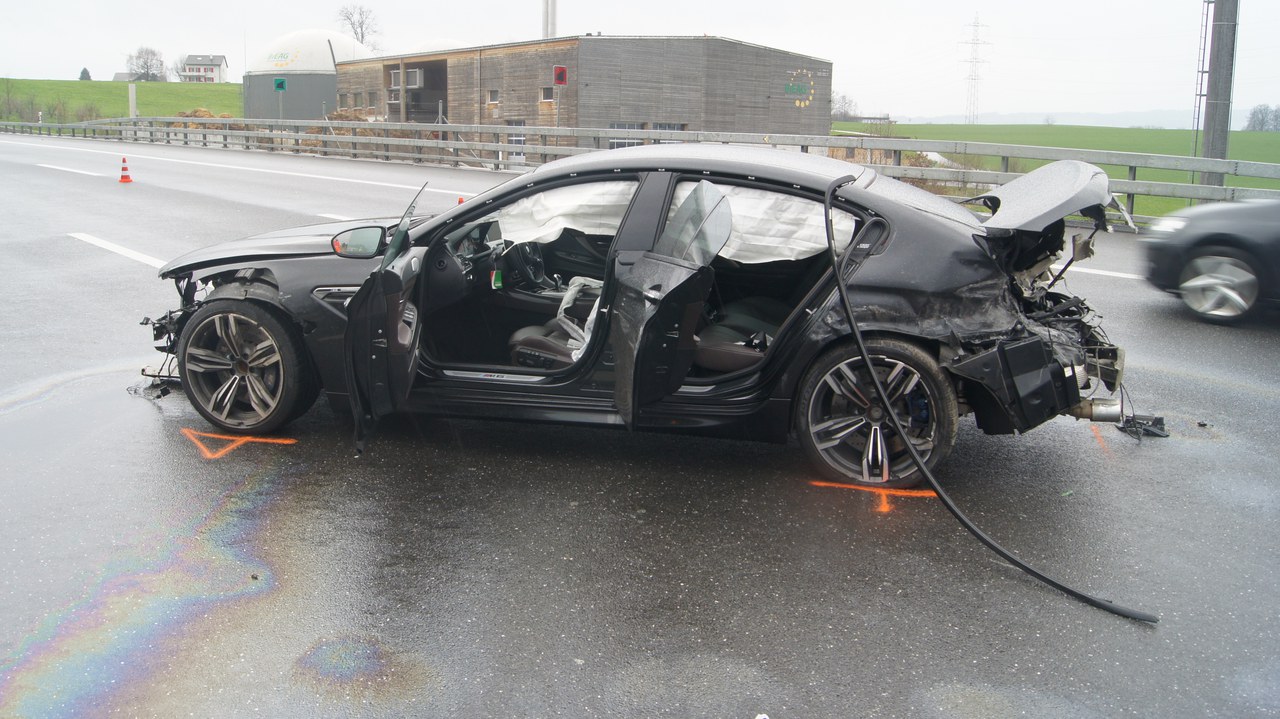 Unfallstelle Autobahn
