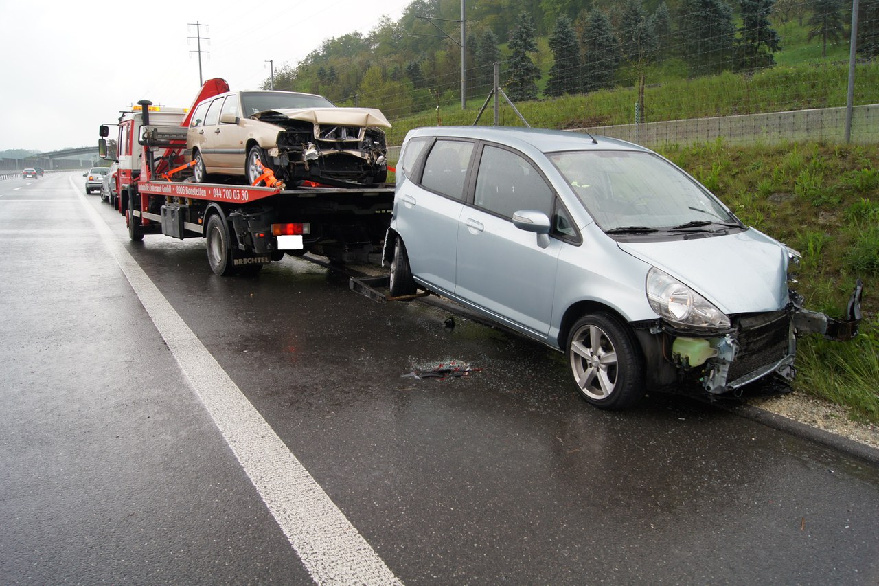 Unfallstelle Autobahn