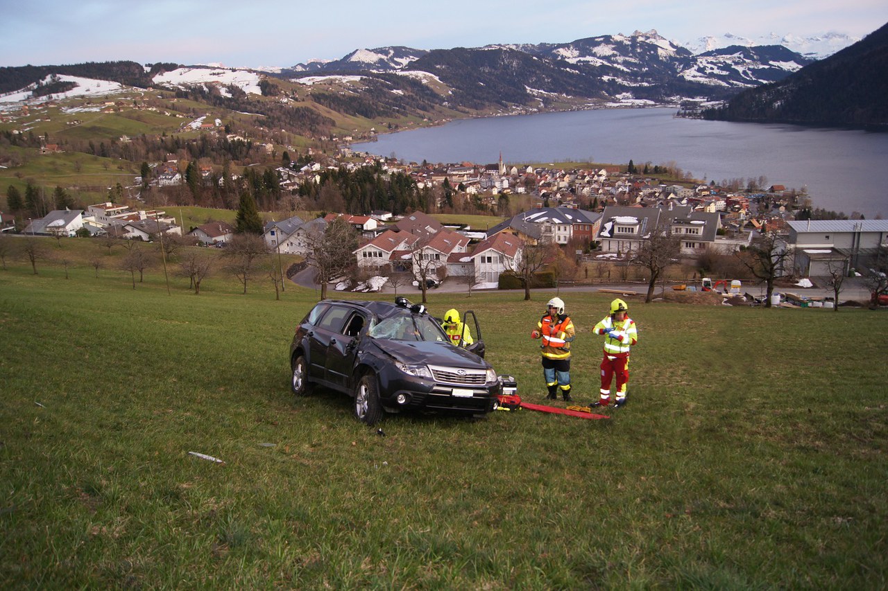 Verkehrsunfall Oberägeri, Schneitstrasse