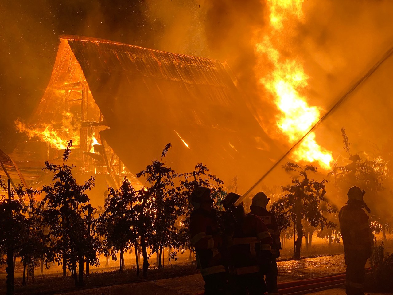 Grosseinsatz der Feuerwehr