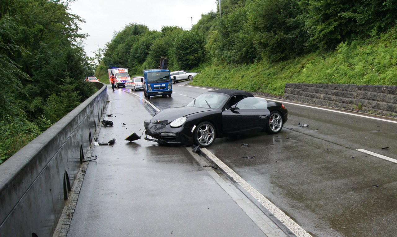 Unfallstelle Artherstrasse