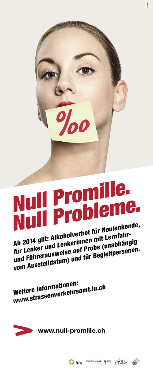 Null Promille. Null Probleme.