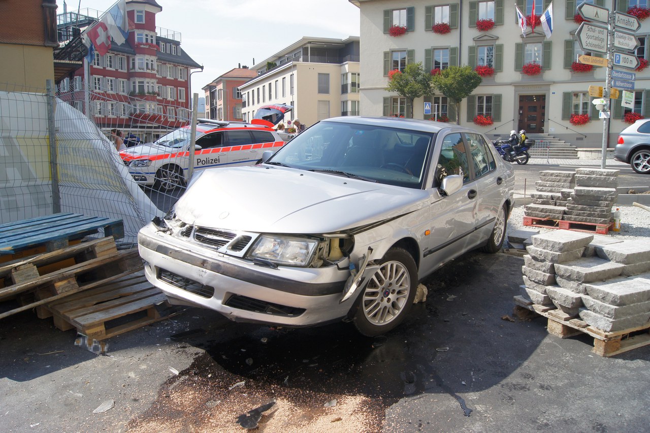 Unfallstelle Unterägeri