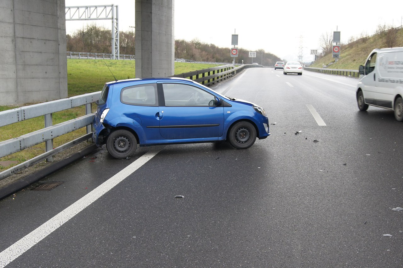 Einer von drei Selbstunfällen in der Blegikurve